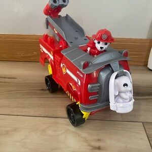 Fire Truck Toy with Dalmatian Figure
